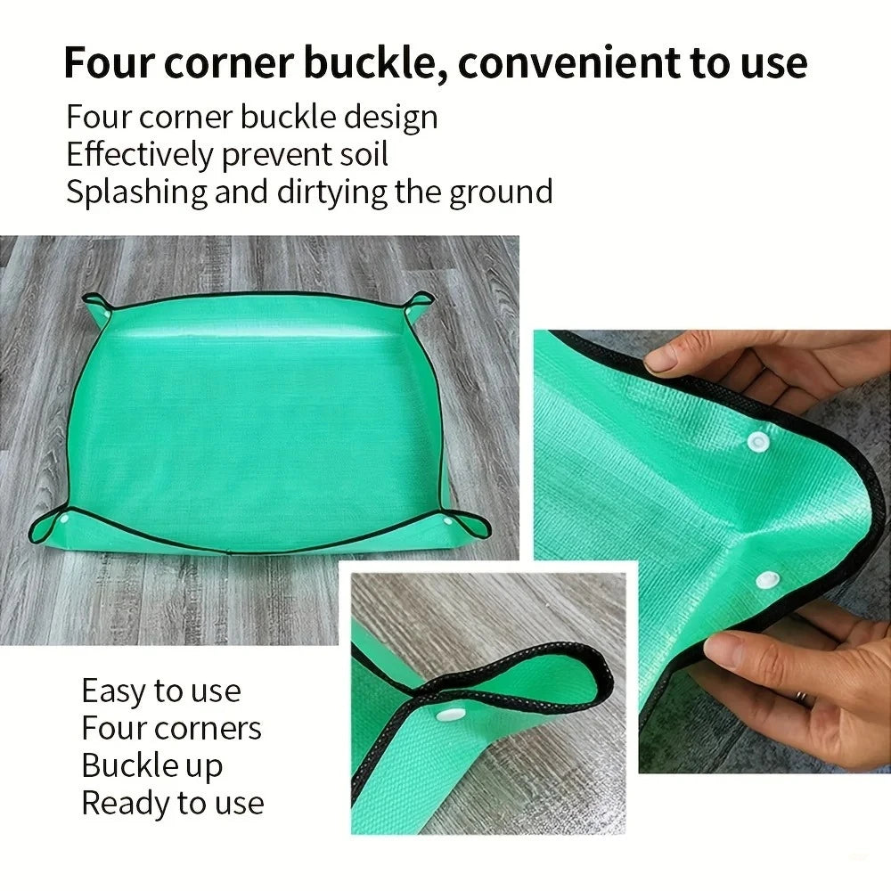 1pcs Planting Mat Gardening Potting Pad Foldable Garden Plant Flower Pot Transplanting Waterproof Mats