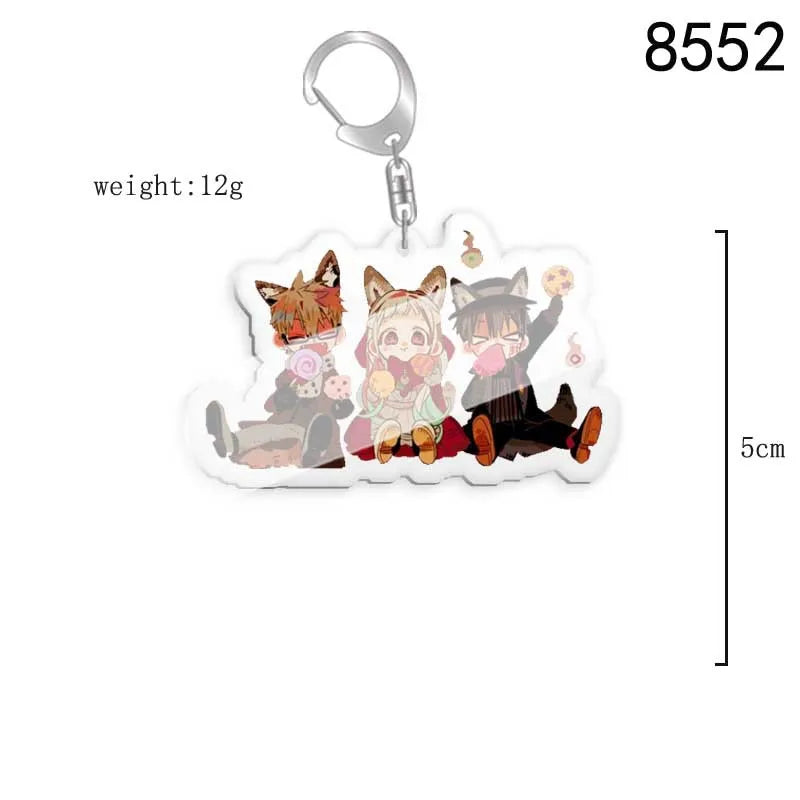 Toilet-bound Hanako-kun Japanese Anime Peripherals Minamoto Kou Acrylic Keychain Collectible Backpack Key Ring Creative Gifts