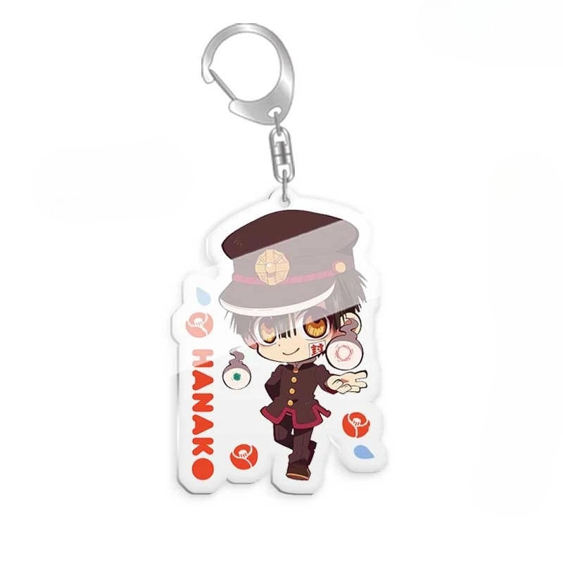 Toilet-bound Hanako-kun Japanese Anime Peripherals Minamoto Kou Acrylic Keychain Collectible Backpack Key Ring Creative Gifts