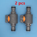 1/2/3Pcs Plastic Garden Hose Quick Connect Valve Set - Universal Thread Ball Valve Switch for Car Wash and Pipe Repair