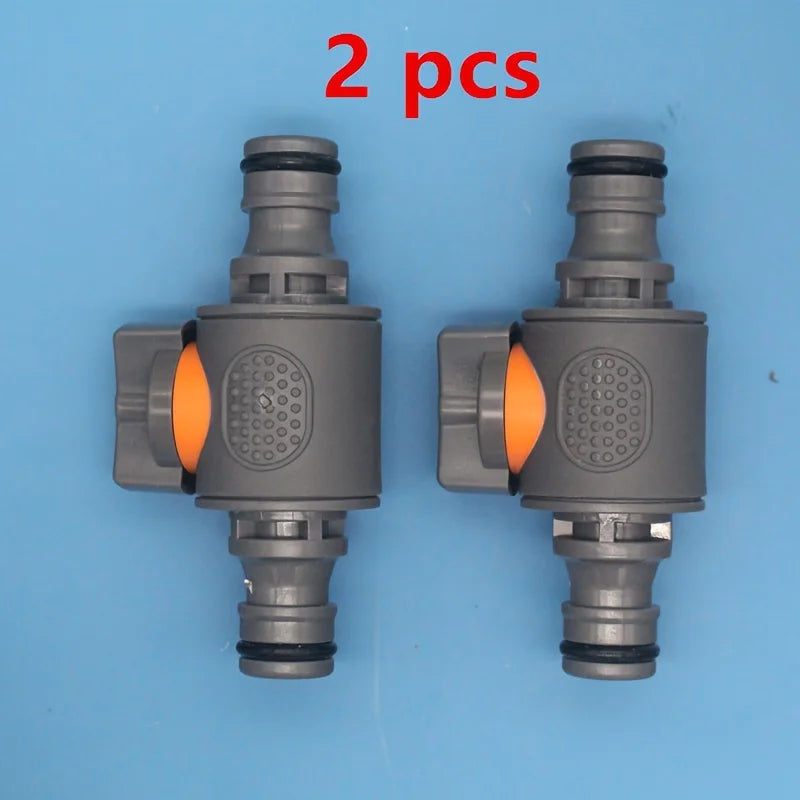 1/2/3Pcs Plastic Garden Hose Quick Connect Valve Set - Universal Thread Ball Valve Switch for Car Wash and Pipe Repair