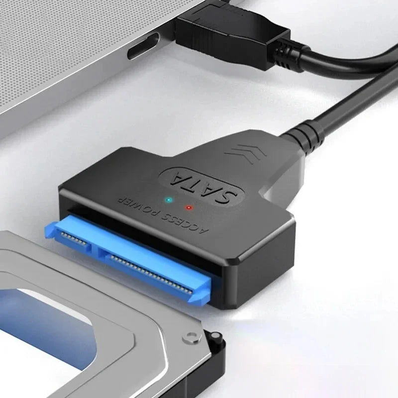 SATA To USB 3.0 / 2.0 Cable For 2.5 Inch External HDD SSD Hard Drive SATA 3 22 Pin Adapter USB 3.0 To Sata III Cord Up to 6 Gbp