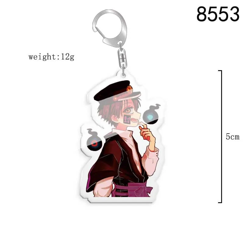 Toilet-bound Hanako-kun Japanese Anime Peripherals Minamoto Kou Acrylic Keychain Collectible Backpack Key Ring Creative Gifts
