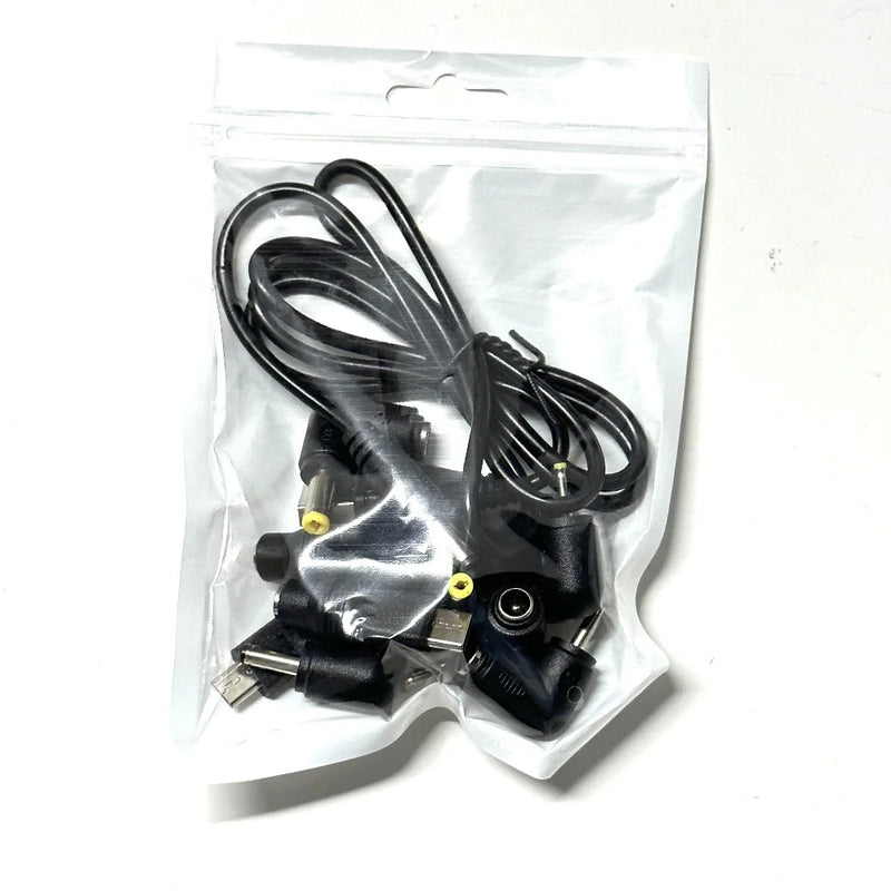 USB To DC Power Connector Cable USB Male to DC Male Jack Plug Converter 10 Kinds Male Connetor 5.5x2.1mm DC Plug
