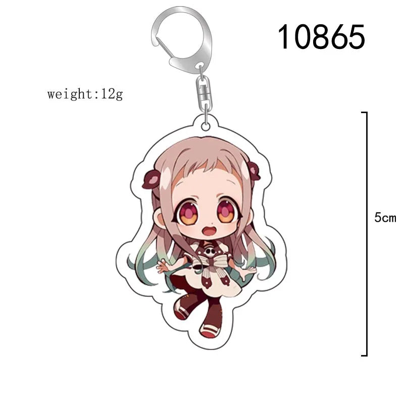 Toilet-bound Hanako-kun Japanese Anime Peripherals Minamoto Kou Acrylic Keychain Collectible Backpack Key Ring Creative Gifts