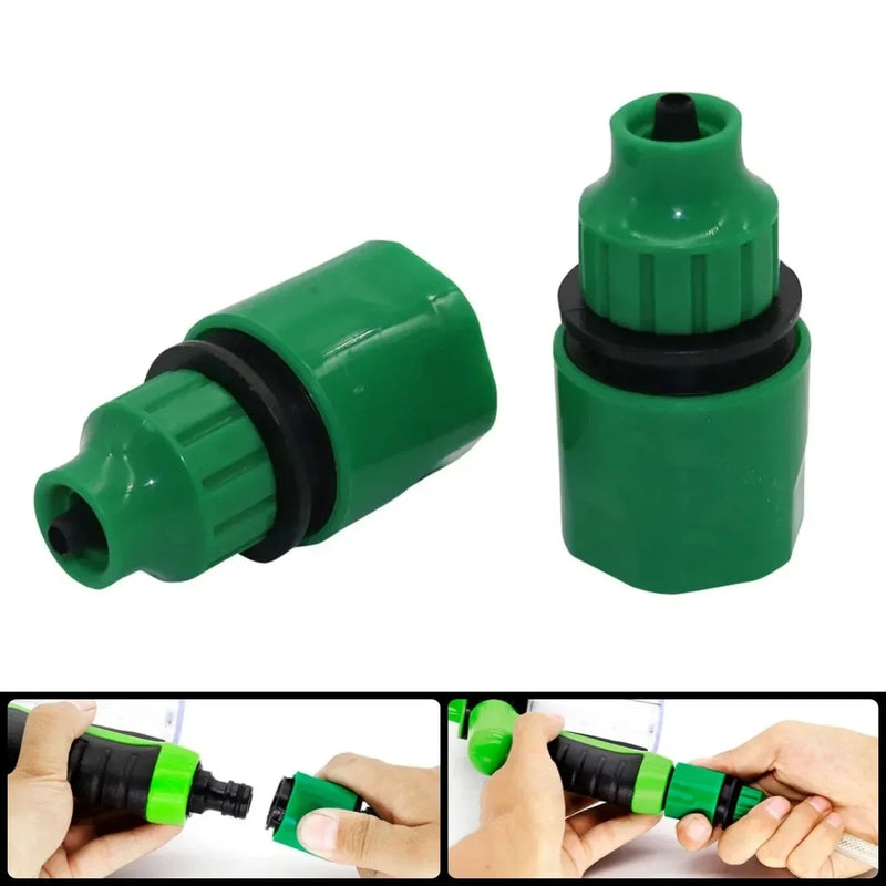 Garden Watering Hose ABS Quick Connector 1/2” End Double Male Hose Coupling Joint Adapter Extender Set For Hose Pipe Tube