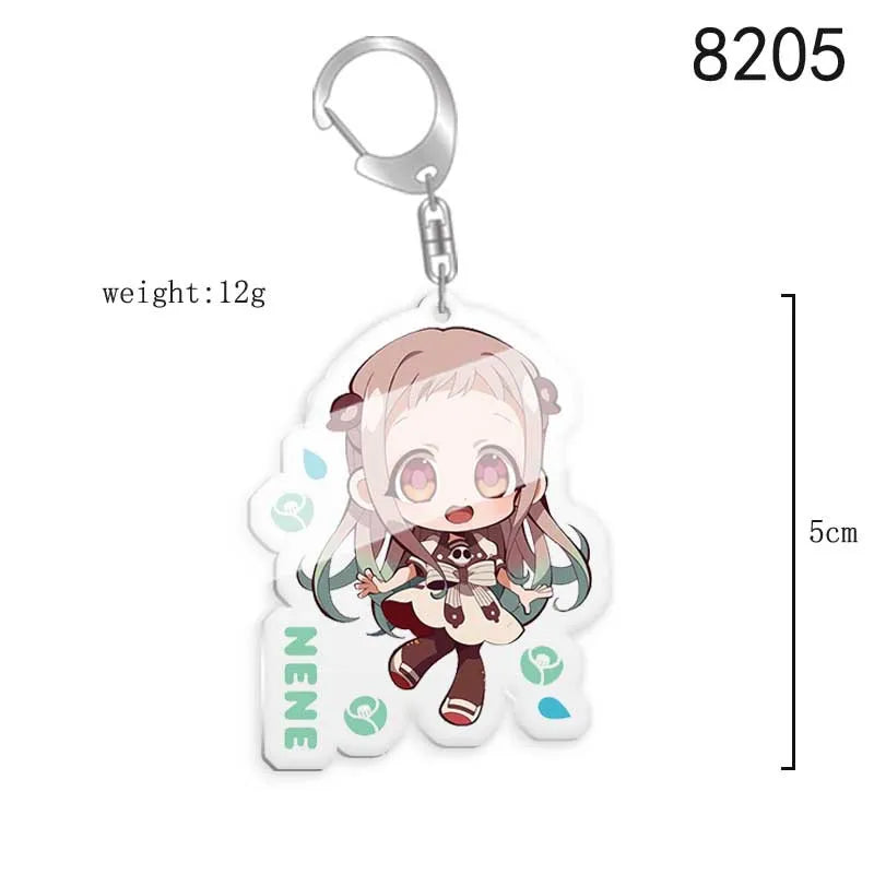 Toilet-bound Hanako-kun Japanese Anime Peripherals Minamoto Kou Acrylic Keychain Collectible Backpack Key Ring Creative Gifts