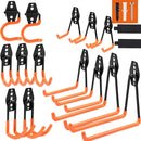 Double Heavy Duty Garage Hooks Wall Mount Garage Organization  Hanger for Organizing Power Tools Ladders Bulk Bike Ladder