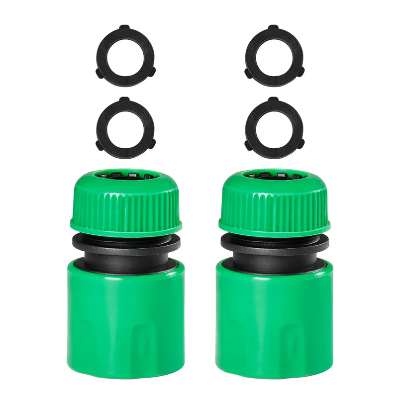 Garden Watering Hose ABS Quick Connector 1/2” End Double Male Hose Coupling Joint Adapter Extender Set For Hose Pipe Tube