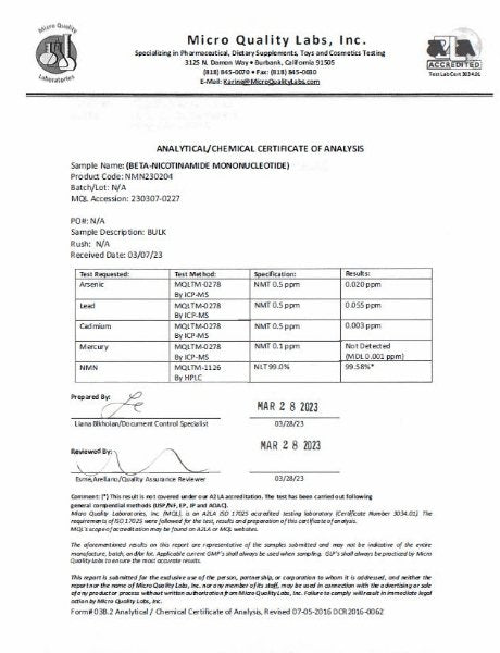 NMN Supplement (Powder Form)